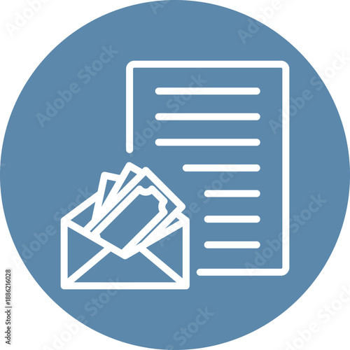 Salary icon for gross domestic product (GDP), business, website, application, printing, document, poster design, etc