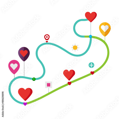 Valentine Love Story Timeline