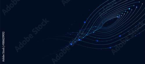 AI Technology Neural Network Futuristic Digital Abstract Background