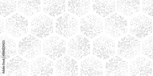 Abstract seamless pattern. Optical illusion of the movement of geometric shapes. Monochrome image.