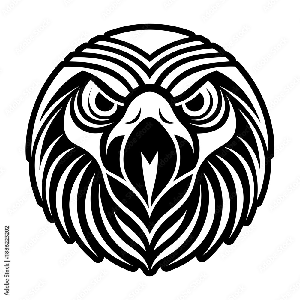 Fototapeta premium Glyph Style Macaw Bird Icon