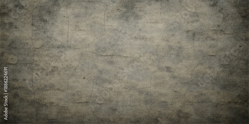 Aged vintage parchment with a dark grunge paper texture provides a rough antique backdrop featuring a blank brown surface and weathered concrete wall pattern for a retro design