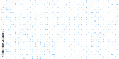 Abstract Vector Background Blue Circle Mosaic Random Dots Halftone Dotted Seamless Pattern Vector Background Wallpaper Design.Eps10