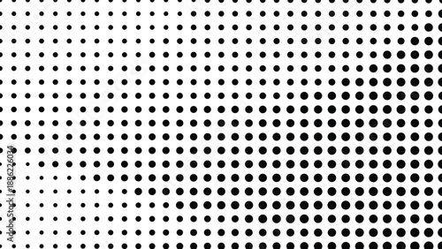 Halftone pattern with varying dot sizes and spacing