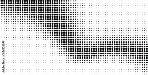Halftone dot pattern gradient background texture design element