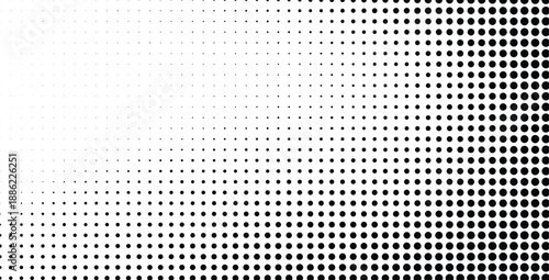 Halftone gradient pattern with dots