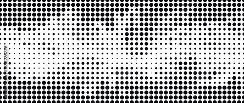 Halftone dot pattern with gradient effect
