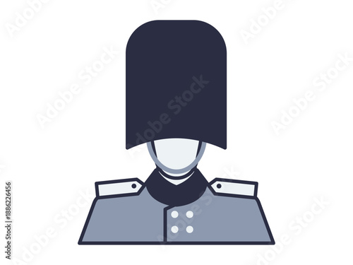 Royal guard icon. Kingdom icon and symbol. Kingdom elements. Simple flat vector icon