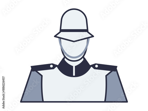 Royal guard icon. Kingdom icon and symbol. Kingdom elements. Simple flat vector icon