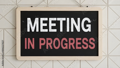 Meeting sign