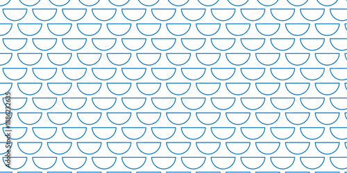 simple blue half outline circle pattern for banner poster background.