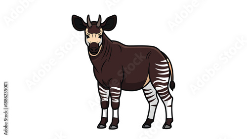 Okapi Illustration: An African Forest Dweller