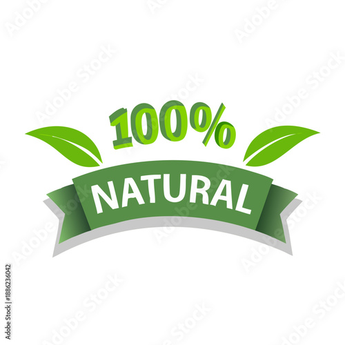 Eco-Friendly Emblem: Showcasing a vibrant badge, this image encapsulates the essence of natural and organic products, appealing to health-conscious consumers and environmental enthusiasts.