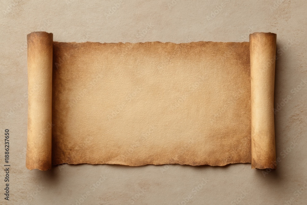 custom made wallpaper toronto digitalOld paper scroll or parchment on muted background. Vintage document template rustic ancient texture design for message.