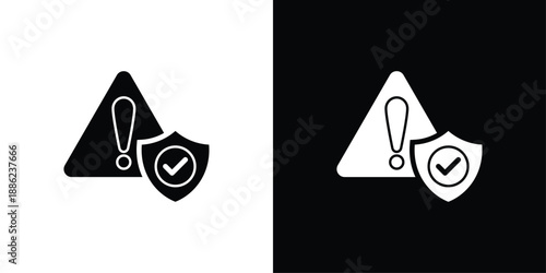 Risk Icon Sheet Black And White