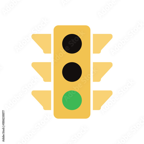 traffic light sign. traffic stoplight symbol. traffic signal red light, yellow light, green light. graphic design for driving apps and web. new york traffic light