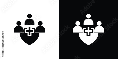 People Icon Sheet Black And White