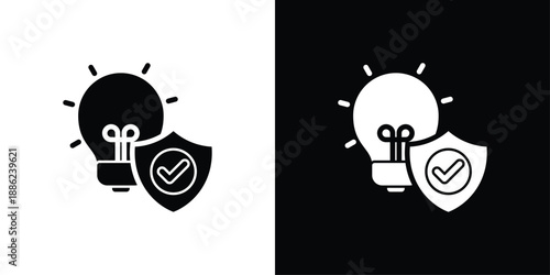 Innovation Icon Sheet Black And White