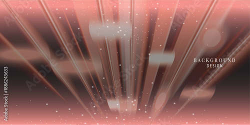 Geometric shapes with particles light background