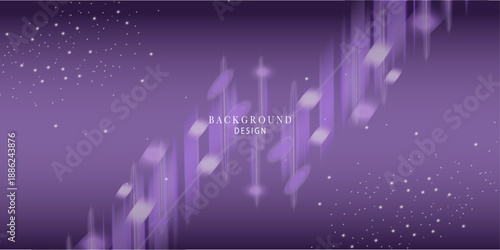 Gradient particles background. Points array with shallow depth of field. Futuristic illustration.