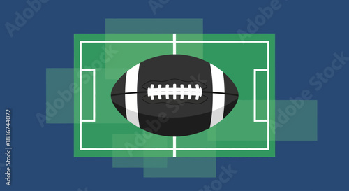 Football Poster Presents Minimal Background for Championship Design