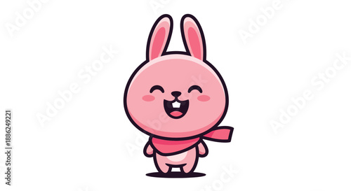 Cartoon bunny character illustration