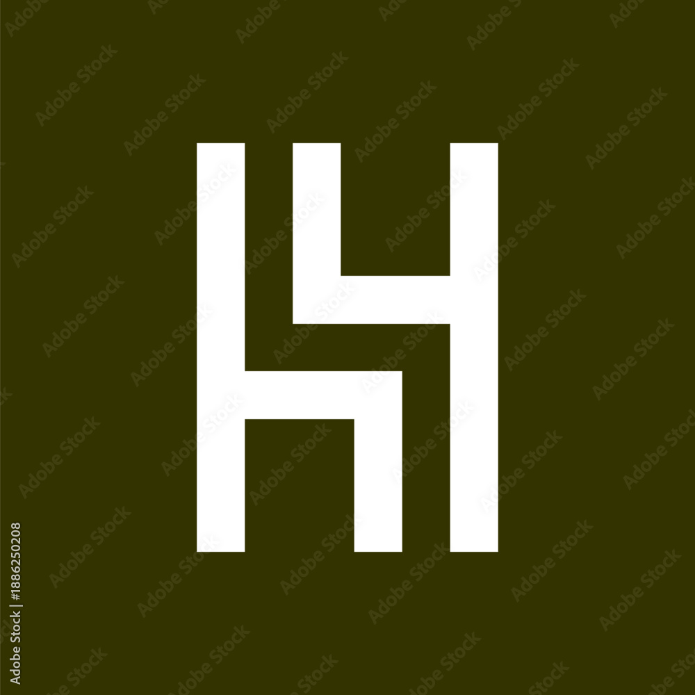 Obraz premium Letter H logo icon design
