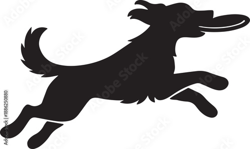 Silhouette of a gymnast with ribbon and a detailed butterfly design