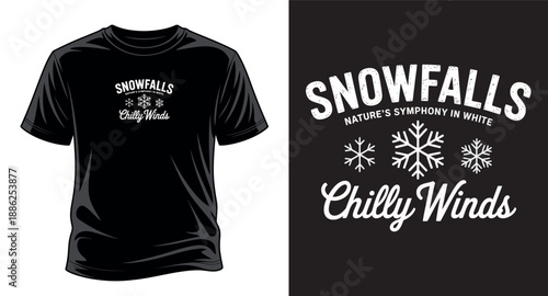 Winter graphic vector art T-shirt design print templet