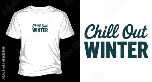 Winter graphic vector art T-shirt design print templet