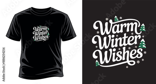 Winter graphic vector art T-shirt design print templet