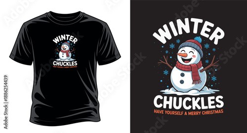 Winter graphic vector art T-shirt design print templet