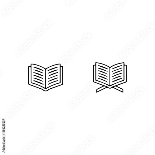 Holy Quran Book Icon Vector Illustration