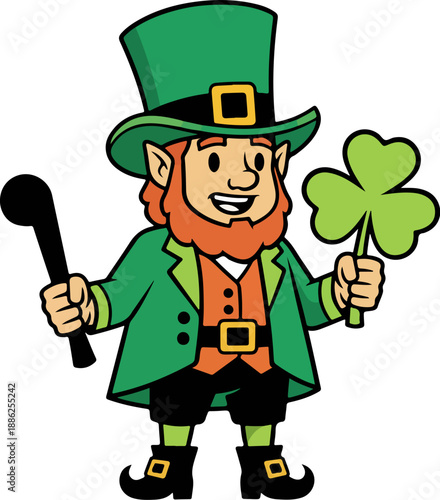 Cartoon Irish Leprechaun