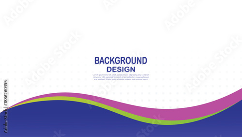 White Abstract Background with Colorful Wave Shapes for Business Design