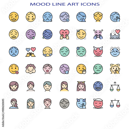 Mood and Emotion Concept Expressing Feelings and Atmosphere