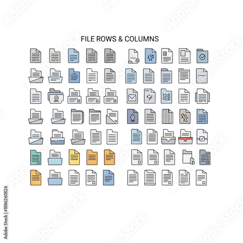 File Folder Document Management Concept