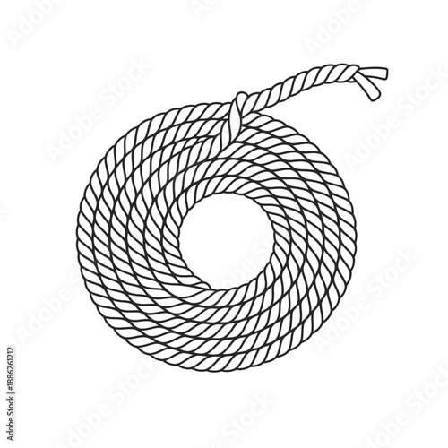Coiled rope illustration