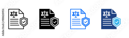 Ethical Standards icon set multiple style collection