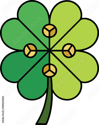 Lucky Four Leaf Clover