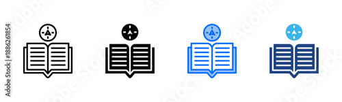 Guiding Philosophy icon set multiple style collection
