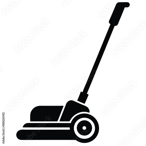 floor polisher vector icon on white background