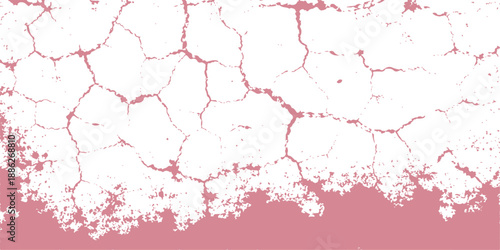 A grunge watercolor texture design featuring red and pink paint splashes with ink splatters and liquid drops on a dirty paper wallpaper background vector illustration