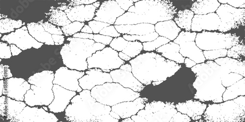 3D vector illustration of an old stone wall texture shaped like a map of Europe featuring the national borders and geography of Germany and France