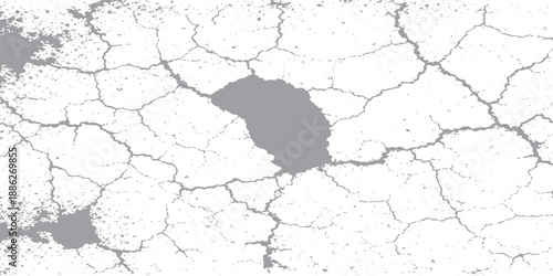 A grunge 3d illustration of a gold metal France map silhouette with a cracked paint texture on an old concrete wall border design