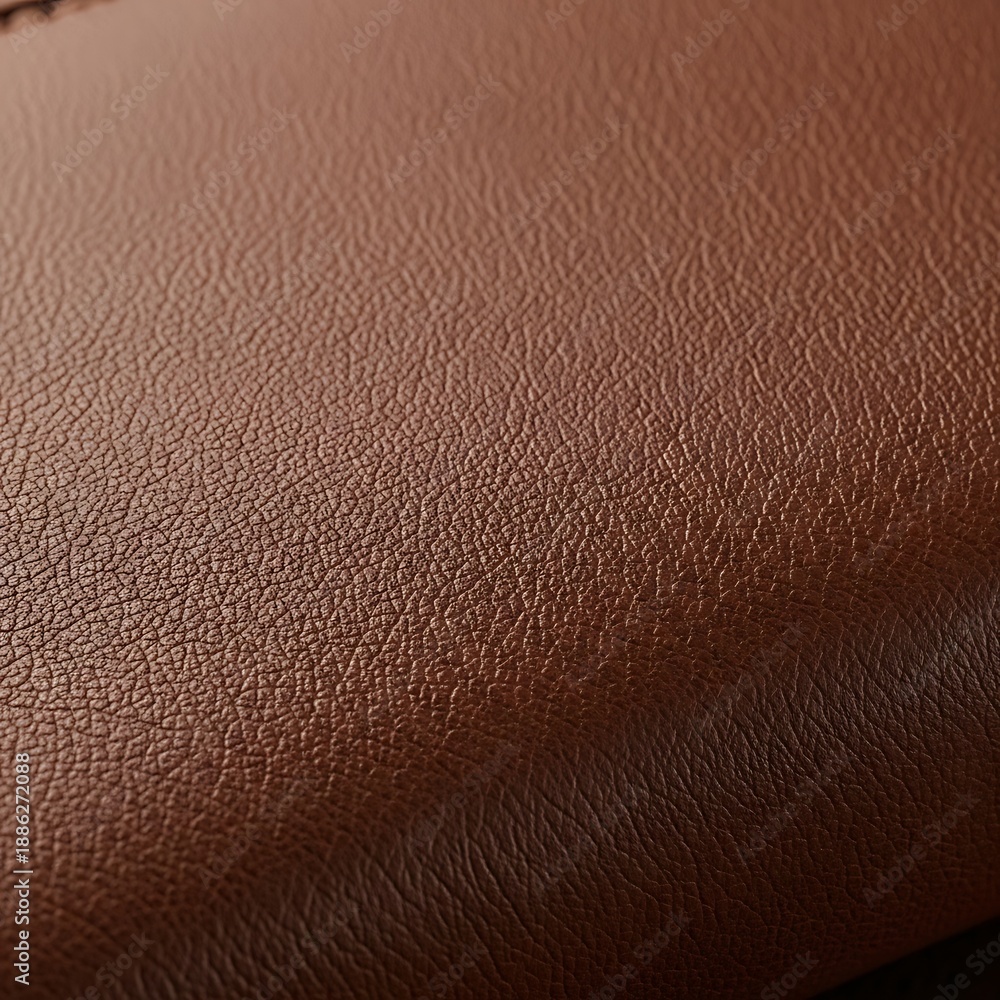 Fototapeta premium Close-up of Brown Leather Texture - A Detailed Study.
