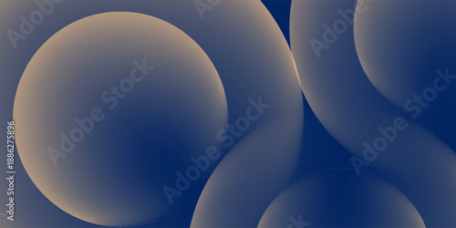 Abstract Blue Geometry With Circles And Lines, Modern Design Background For Creative Projects
