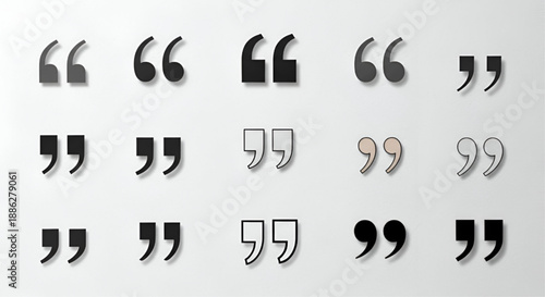 Handcrafted Quotation Marks for Creative Quote Templates