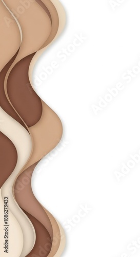 Abstract brown wave pattern for modern design backgrounds.