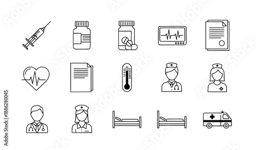 Four business professionals discussing documents in office meeting vector illustration